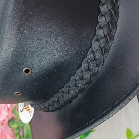 American Bison Leather Hat NWT - Picture 2 of 6